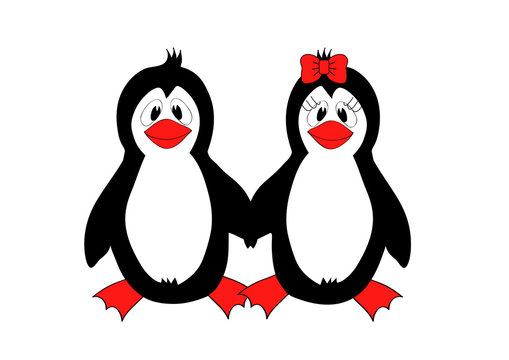 two lovers penguin