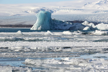 Jökursalon Gletschersee Eisberg