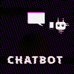 Chat bot robot virtual assistance. Vector illustration.