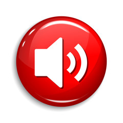 Sound Sign Round Vector Web Element Circular Button Icon Design