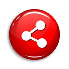 Social Share Round Vector Web Element Circular Button Icon Design