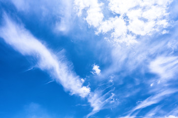 blue sky with white cloud