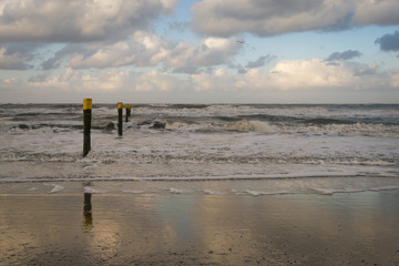 At the Beach of Norderney in Germany