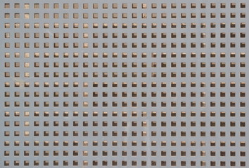 Metal background perforated sheet with square holes