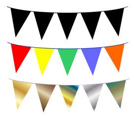 Bunting flags garland vector eps 10