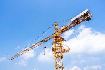 Naklejka premium crane in construction site