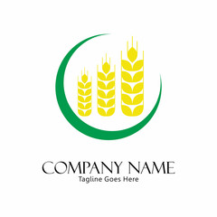 Obraz premium Organic with Nature Logo Vector Template