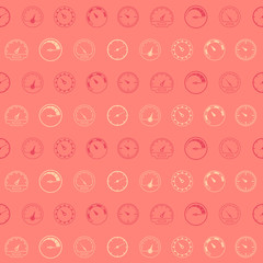 Seamless pattern with speedometers for your design