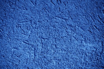 Ultra marina Plaster concrete texture, stone surface, rock cracked background for postcard