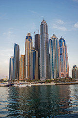 Dubai Marina at sunset