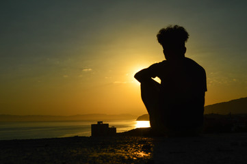 Fototapeta premium Lever de Soleil