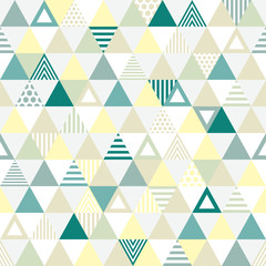 Seamless pattern triangle. 三角のパターン