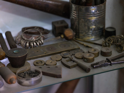 Different tools and samples