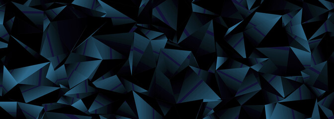 Fototapeta premium Abstract Low-Poly triangular modern background