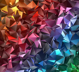 Abstract Low-Poly triangular modern background