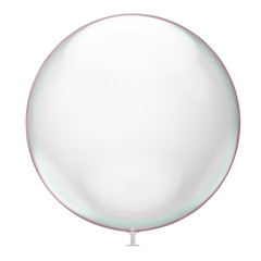 Round Transparent Balloon Isolated