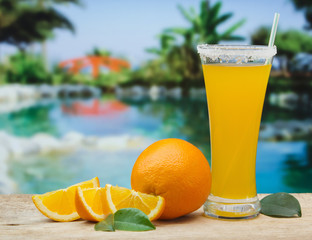 Glass of orange juice