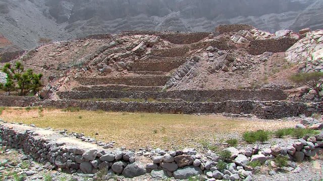 Banking in Hajar Mountains in Ras al Khaimah, UAE.