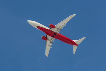 passenger plane flying