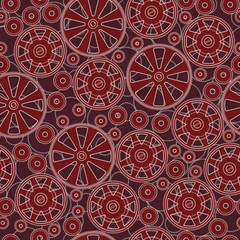 Seamless pattern with gears.
