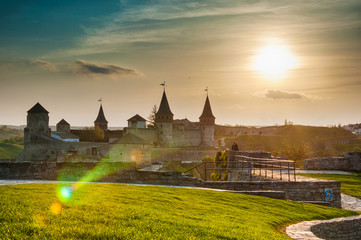 Naklejka premium Kamyanets-Podilskiy fortress, Ukraine