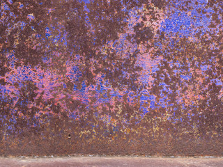 Dirty Rusty metal texture background.