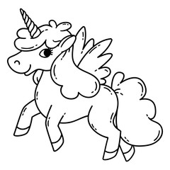 Unicorn with wings.