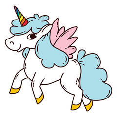 Unicorn with wings.