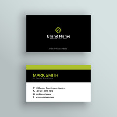 elegant modern business card vector design
