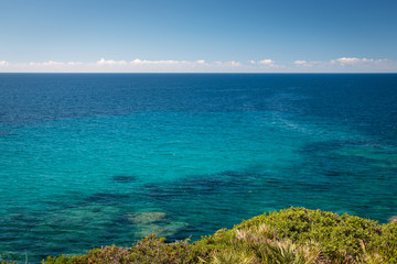 Fototapeta na wymiar Mediterranean Sea in front of Sardinia