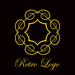 Vintage ornamental logo