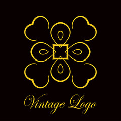 Vintage ornamental logo
