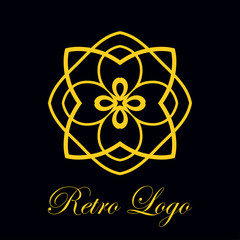 Vintage ornamental logo