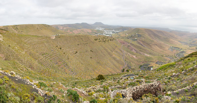 Mirador del Valle de Malpaso Haria Lanzarote Kanaren island Spain