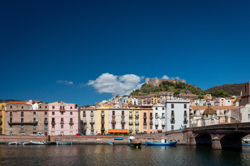 Waterfront in Bosa, Italy