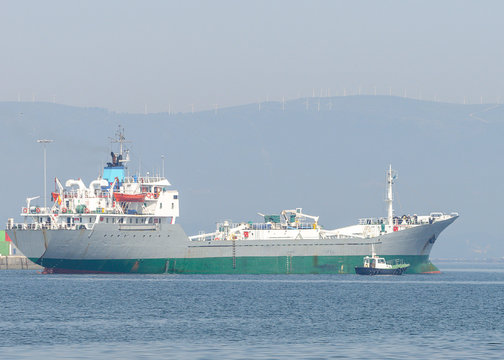 tugboat near the tanker
