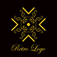 Vintage ornamental logo