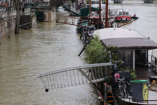 Inondations à Paris durant le mois de janvier 2018