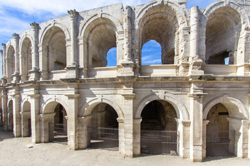Roman amphitheatre in Arles, France