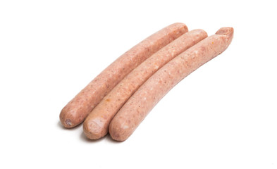 Bavarian sausages isolated