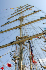 Fototapeta premium Mast auf einem Segelschiff