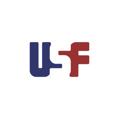 alphabet art logo logotype red and blue theme