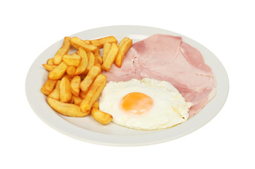 Ham egg and chips