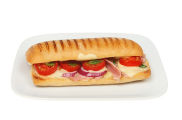 Panini on a plate