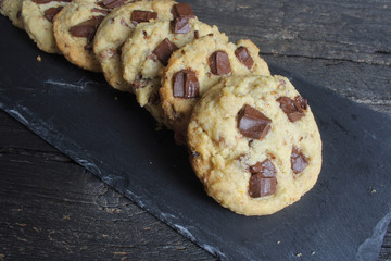Homemade chocolate chip cookies
