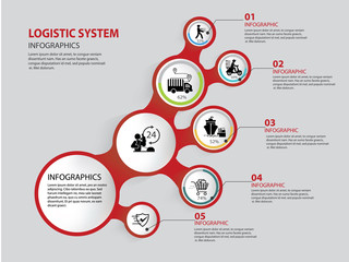 transportation infographics element. Cargo,shipping,logistic Infographics Design, clean vector, can be used for workflow layout, logistic icons