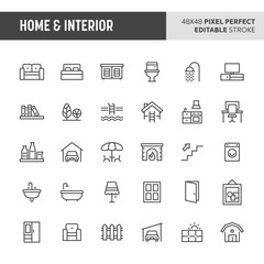 Home & Interior Icon Set