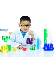 Young scientist working in research laboratory
