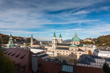 Obraz premium Über den Dächern von Salzburg