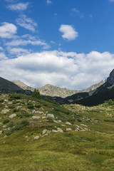 Amazing Landscape of Yalovarnika  peaks and Begovitsa River Valley, Pirin Mountain, Bulgaria